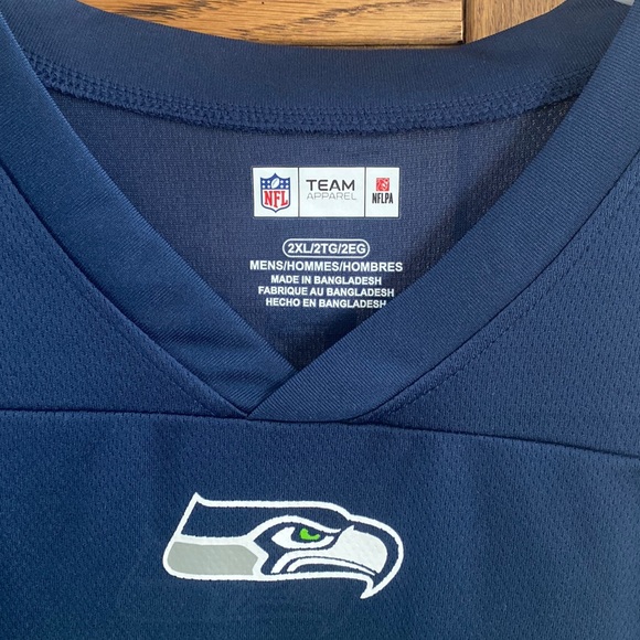 NFL Team Apparel, NFL Players Seattle Seahawks Jersey “METCALF 14” Size 2XL NWT - Picture 3 of 7